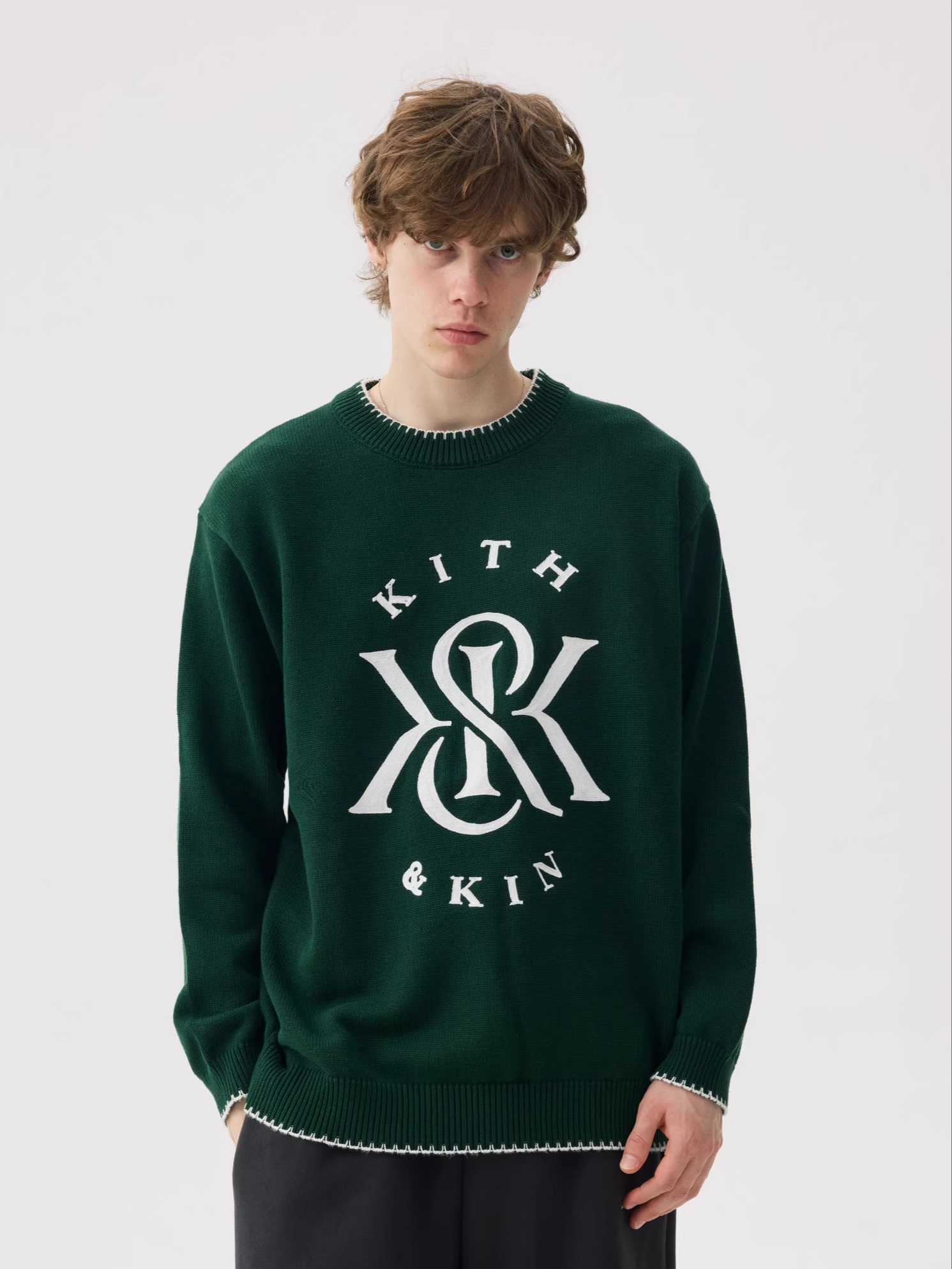 Kith Sweater Knit - Kith American Style Winter New Loose