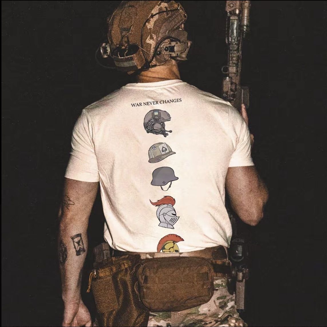 Streetwear Brand Tees - Helmet Evolution History American Trend Brand
