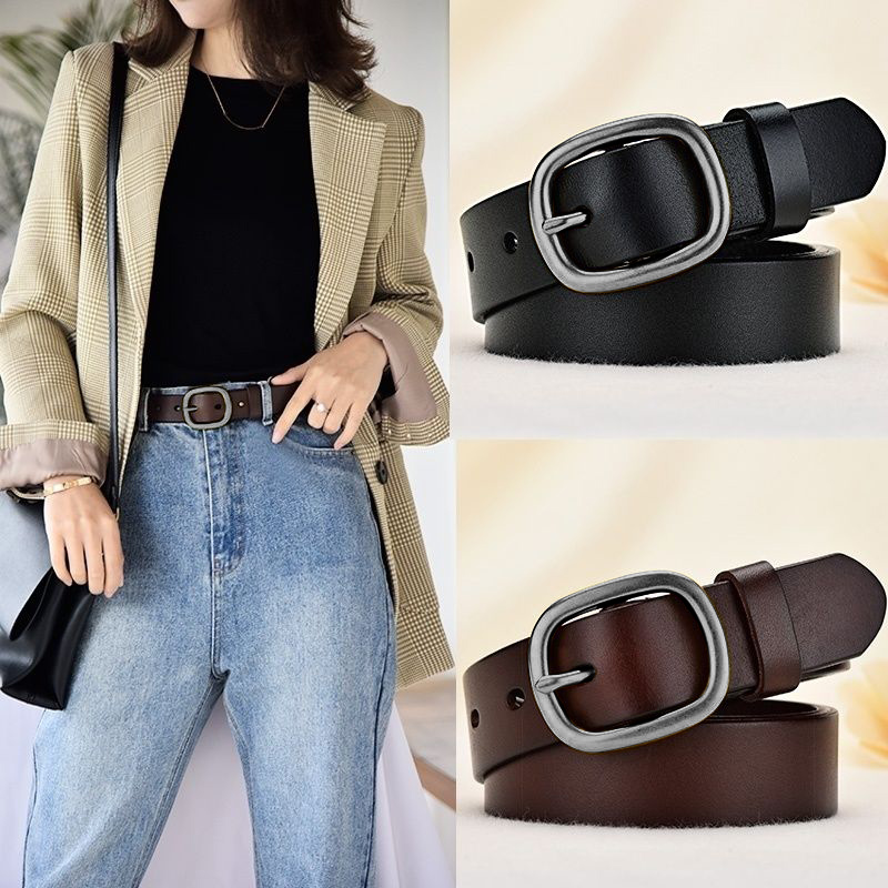 Off White Belt - Retro Art Fine Belt Women's Genuine