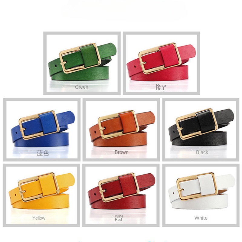 Off White Belt - Women's Strap Casual All-match Brief Genuine