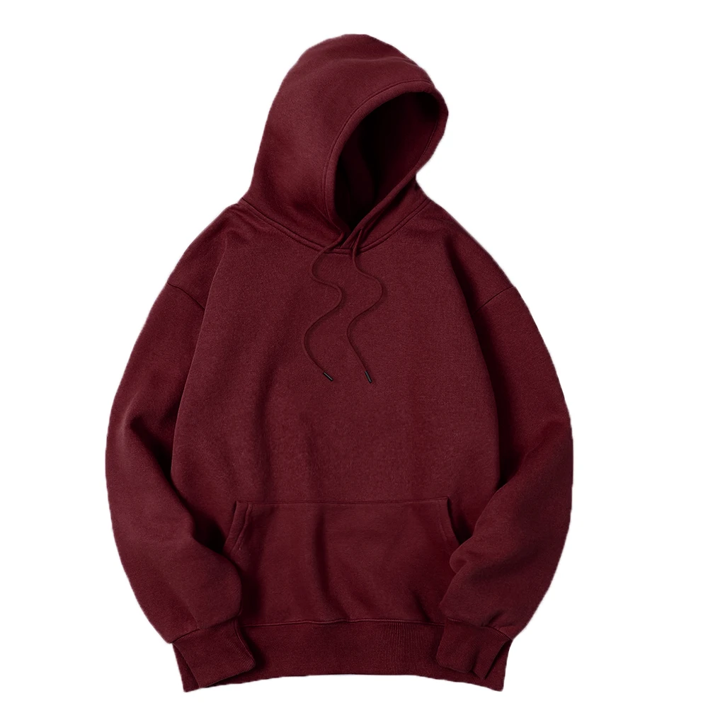 Men's Solid Color Hooded Sweat - Streetwear Brands 2026 评论和价格