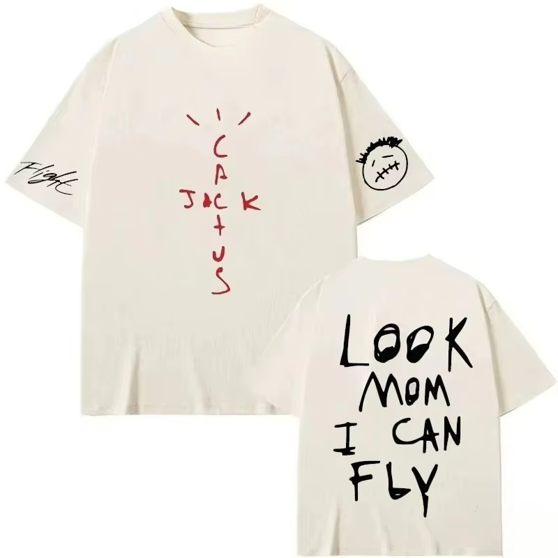 Fashion Fans Gift Mom I Can Fl - Cactus Jack Tee 评论和价格