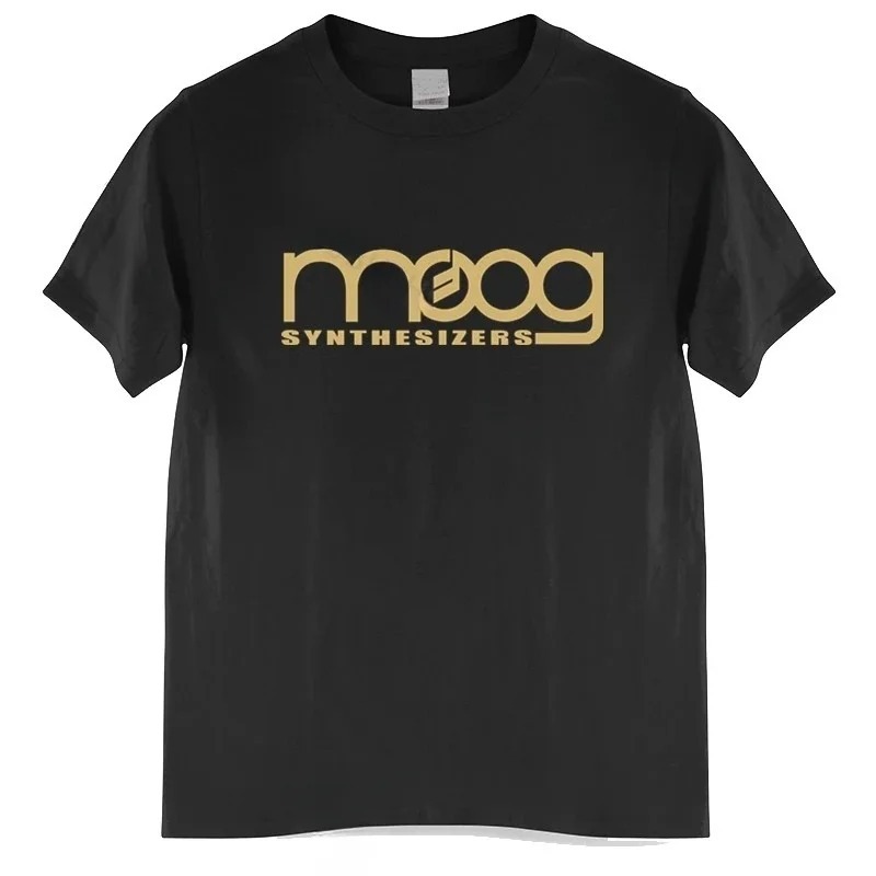 Moog Synthesizer Black Print T - Streetwear Brand Tees 评论和价格