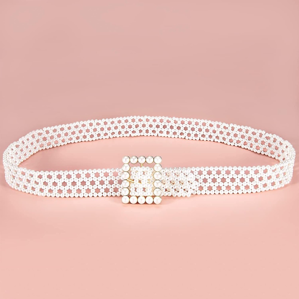 95cm long Pearl Belts Gift for - Off White Belt 评论和价格