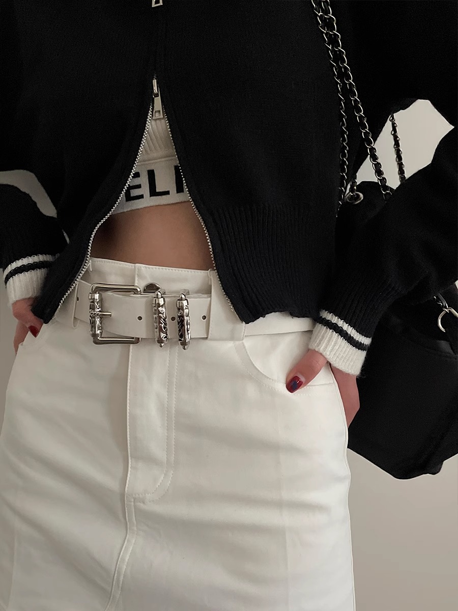 New retro Female Subculture Be - Off White Belt 评论和价格